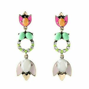 Neon statement earrings